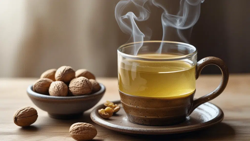 Chamomile Tea with Walnuts