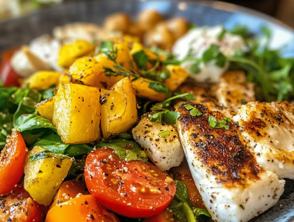 Grilled Vegetable & Goat Cheese Salad