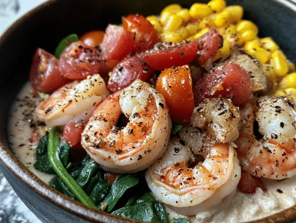 Grilled Shrimp with Farro
