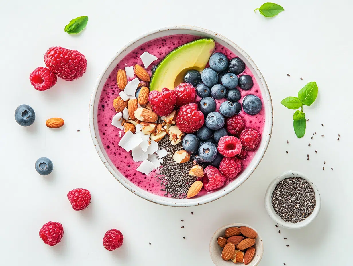 Sugar-Free Berry Protein Smoothie Bowl