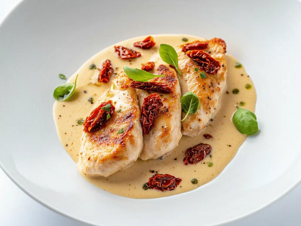 Chicken Cutlets with Sun-Dried Tomato Cream Sauce | Sugar-Free