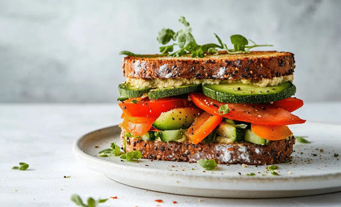 Veggie & Hummus Sandwich