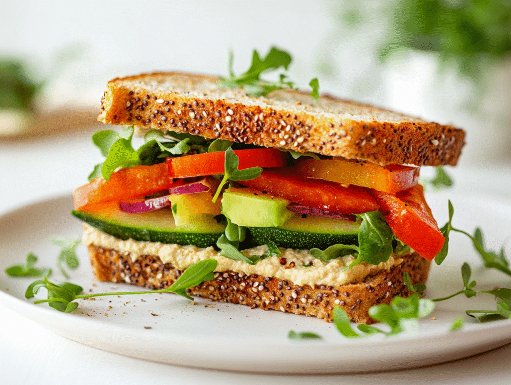 Veggie & Hummus Sandwich