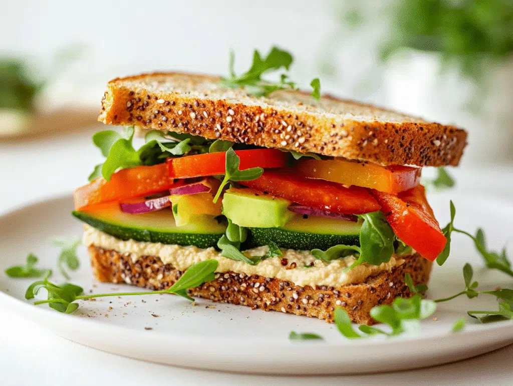 Veggie & Hummus Sandwich