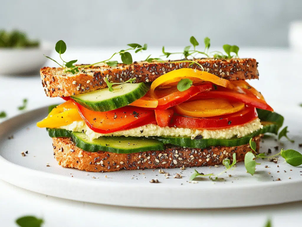 Veggie & Hummus Sandwich