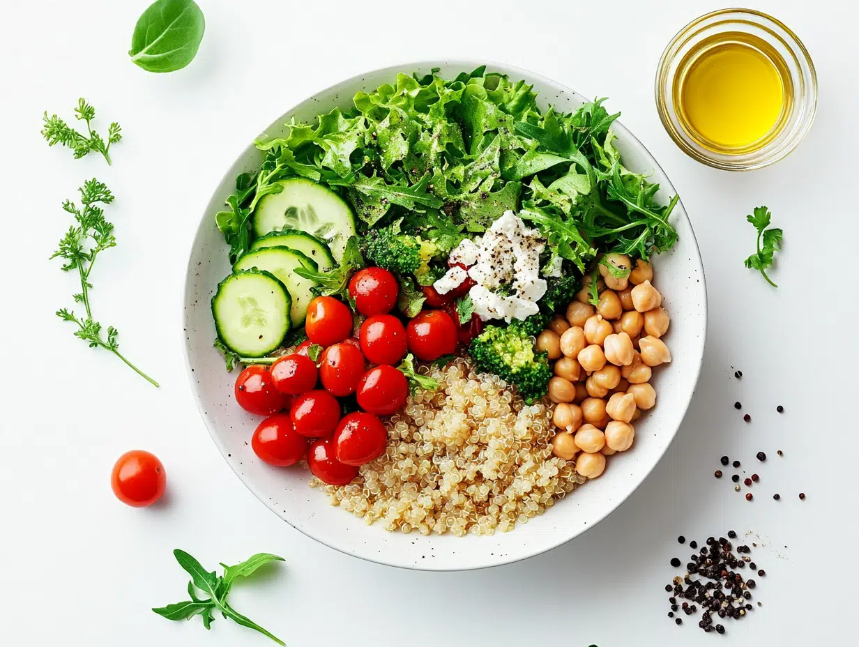 Mediterranean Quinoa Bowl for Diabetes - No Sugar Vegetarian Meal