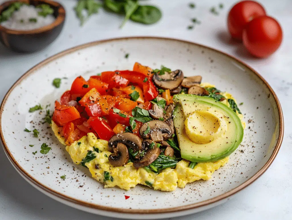 Protein-Packed Veggie Scramble