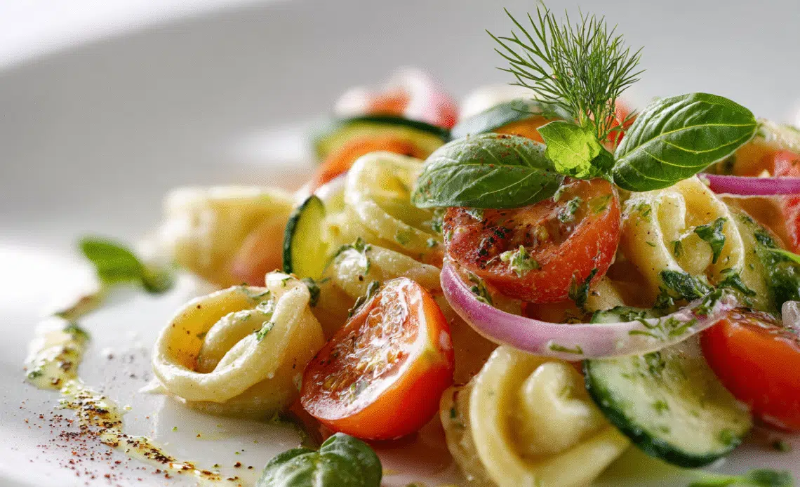 Cucumber Pasta Salad
