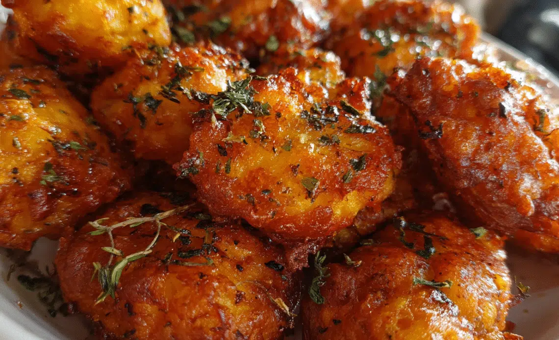 Crispy Bubble Sweet Potatoes