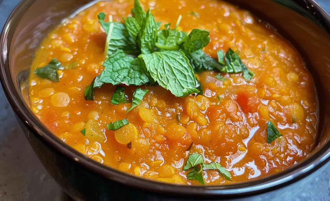 Red Lentil Soup with Saffron