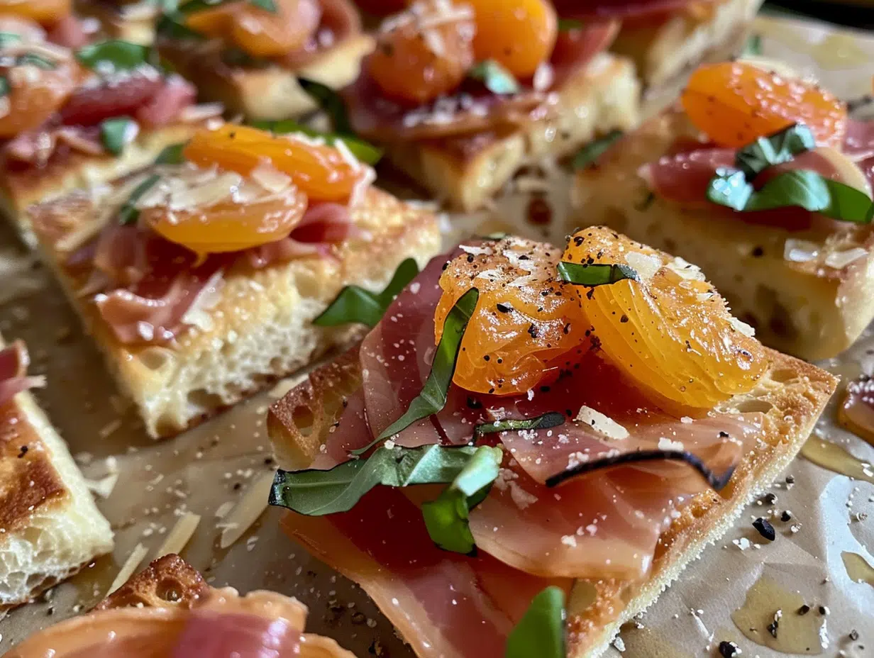 Apricot, Prosciutto Parmesan Bites
