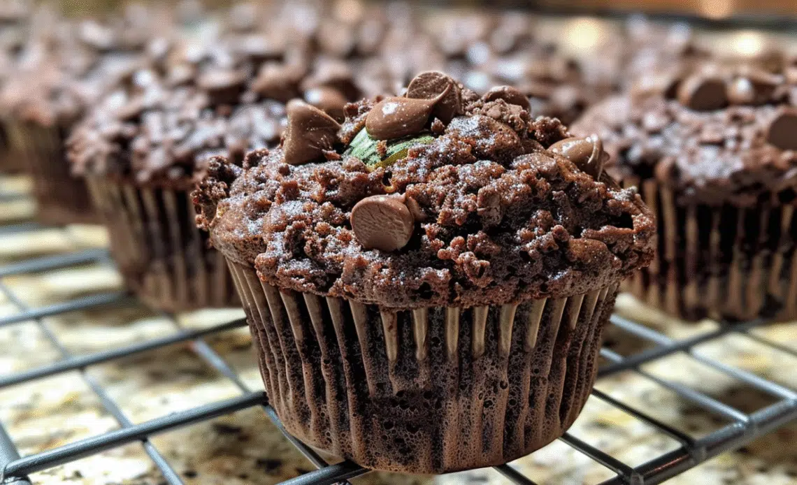 Chocolate Zucchini Muffins