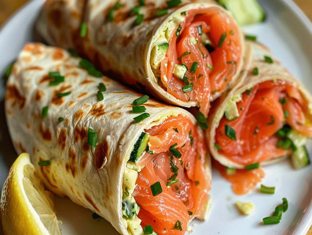 Smoked Salmon Breakfast Wraps