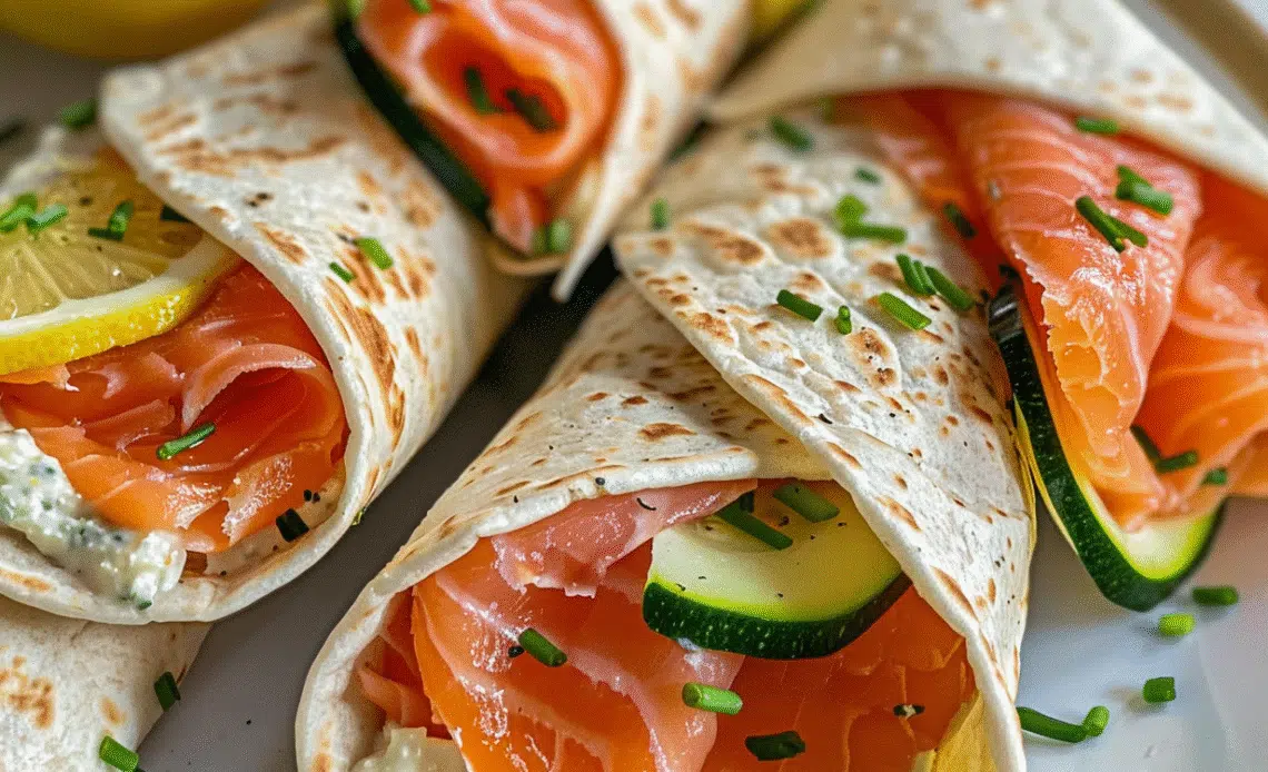 Smoked Salmon Breakfast Wraps