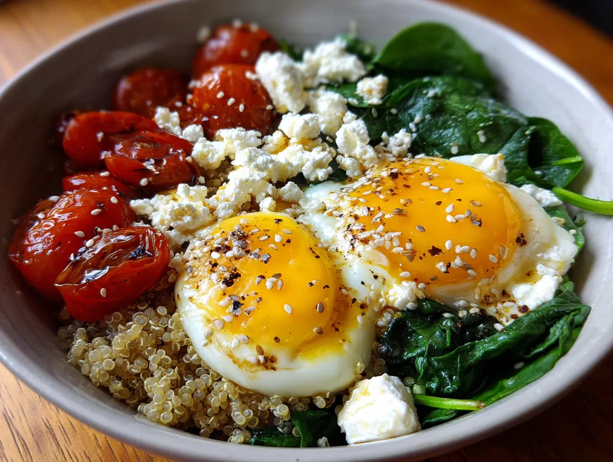 Breakfast Bowl with Egg, Spinach & Feta