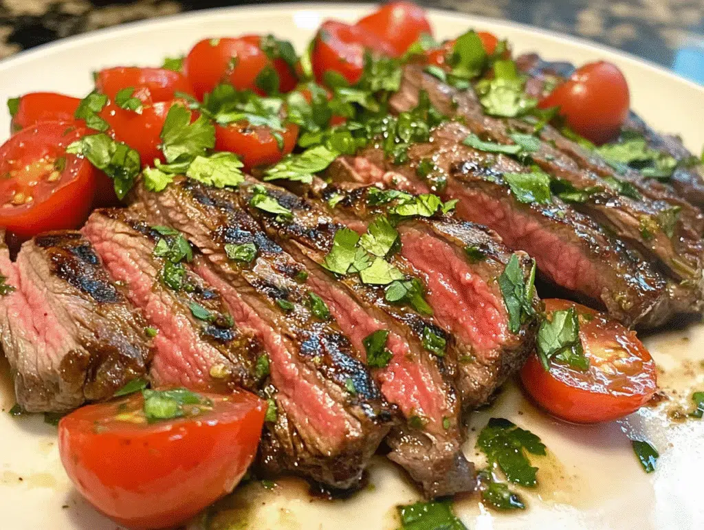 Steak with Tomato Salad