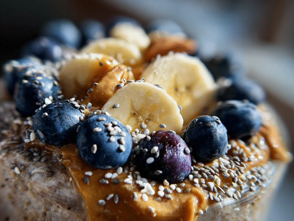 Peanut Butter Protein Overnight Oats Recipe