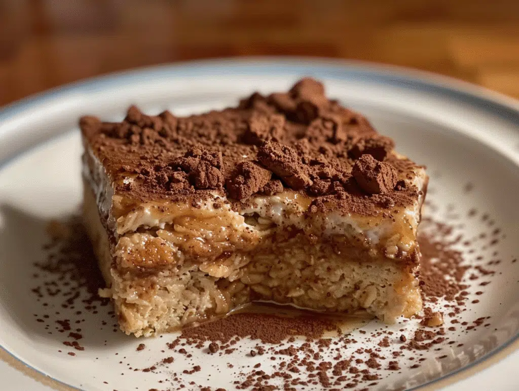 Tiramisu-Inspired Baked Oatmeal