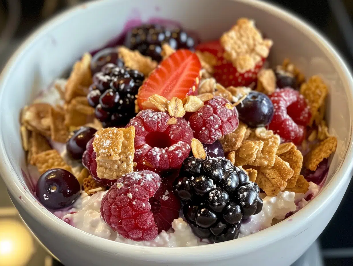 Italian Cottage Cheese–Berry Bowl