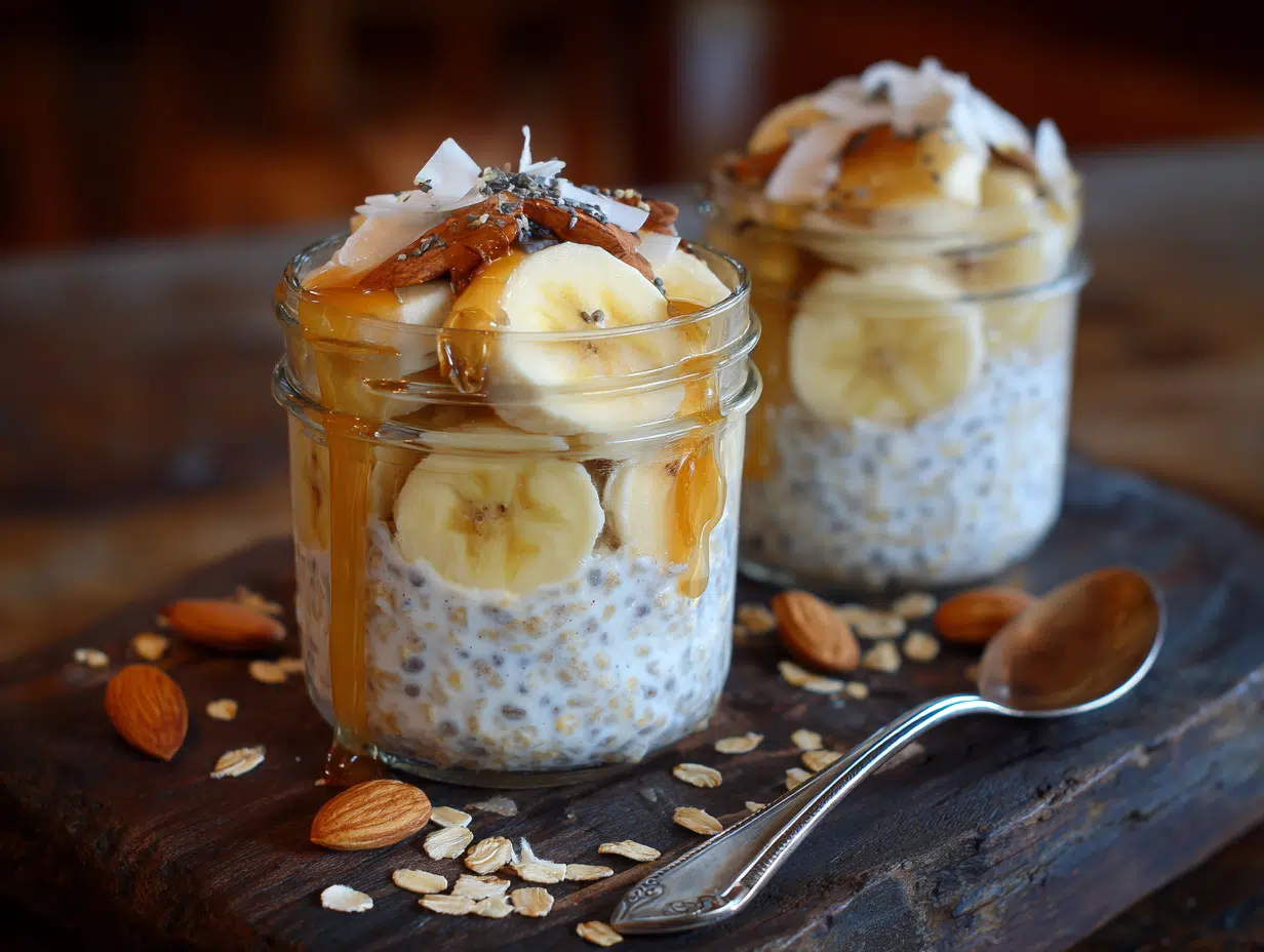 Cosmic Brownie–Inspired Overnight Oats