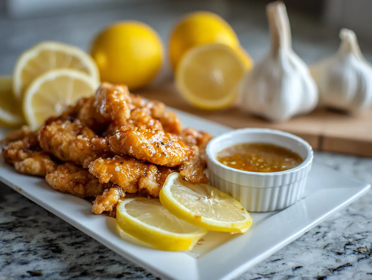 Zesty Lemon Garlic Chicken Tenders
