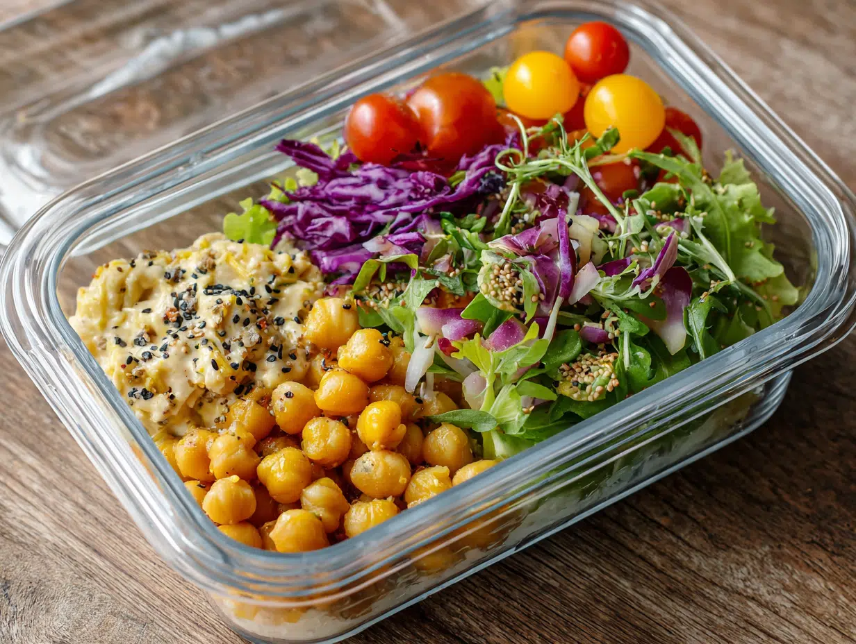 Easy Chickpea Salad Lunch Box