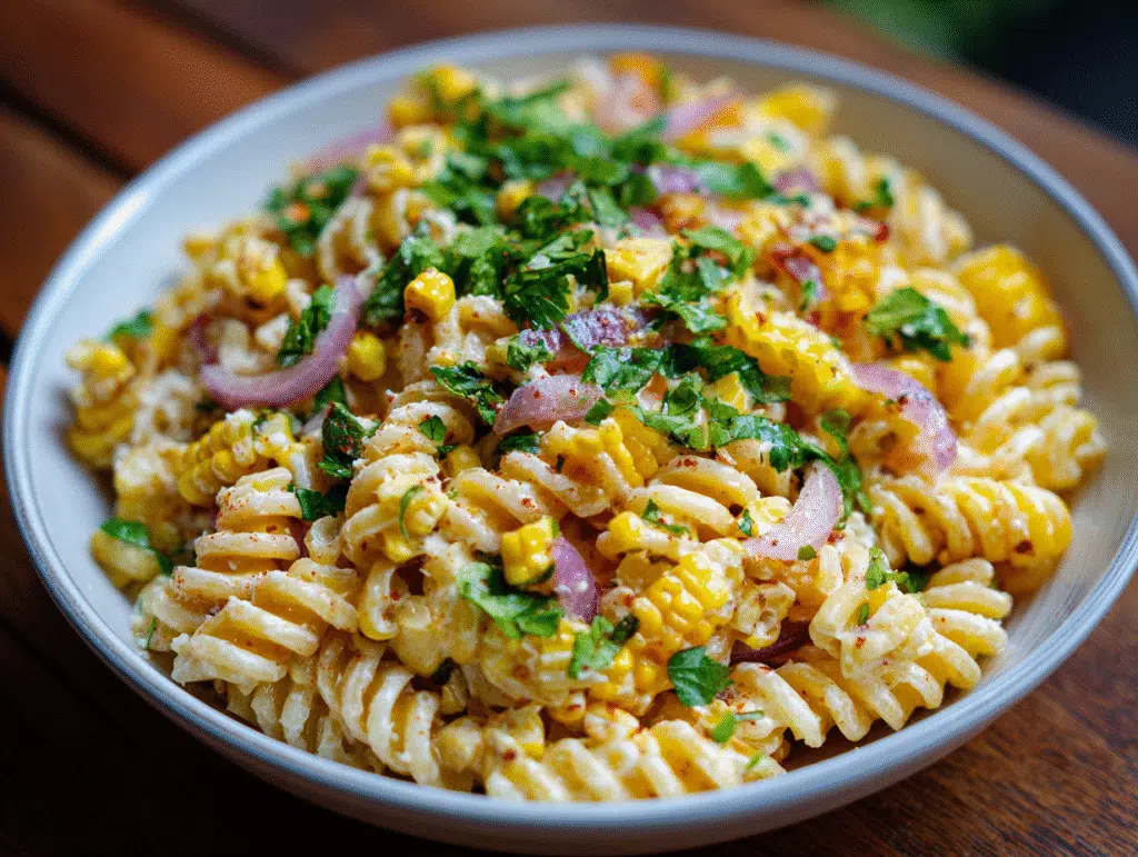 Irresistible Elote Pasta Salad