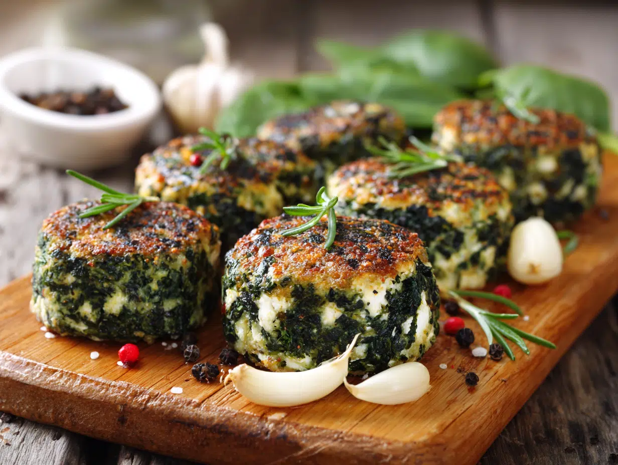 Mediterranean Spinach-Feta Cakes