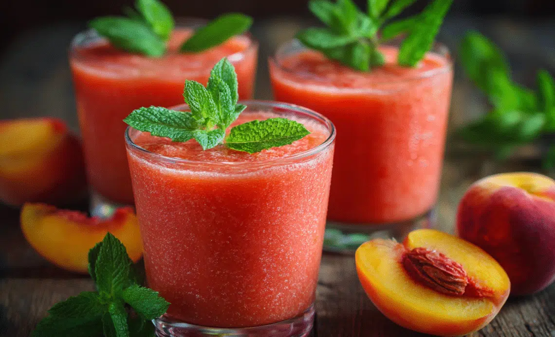 Watermelon-Peach Smoothie: A Refreshing Fusion of Flavor and Health