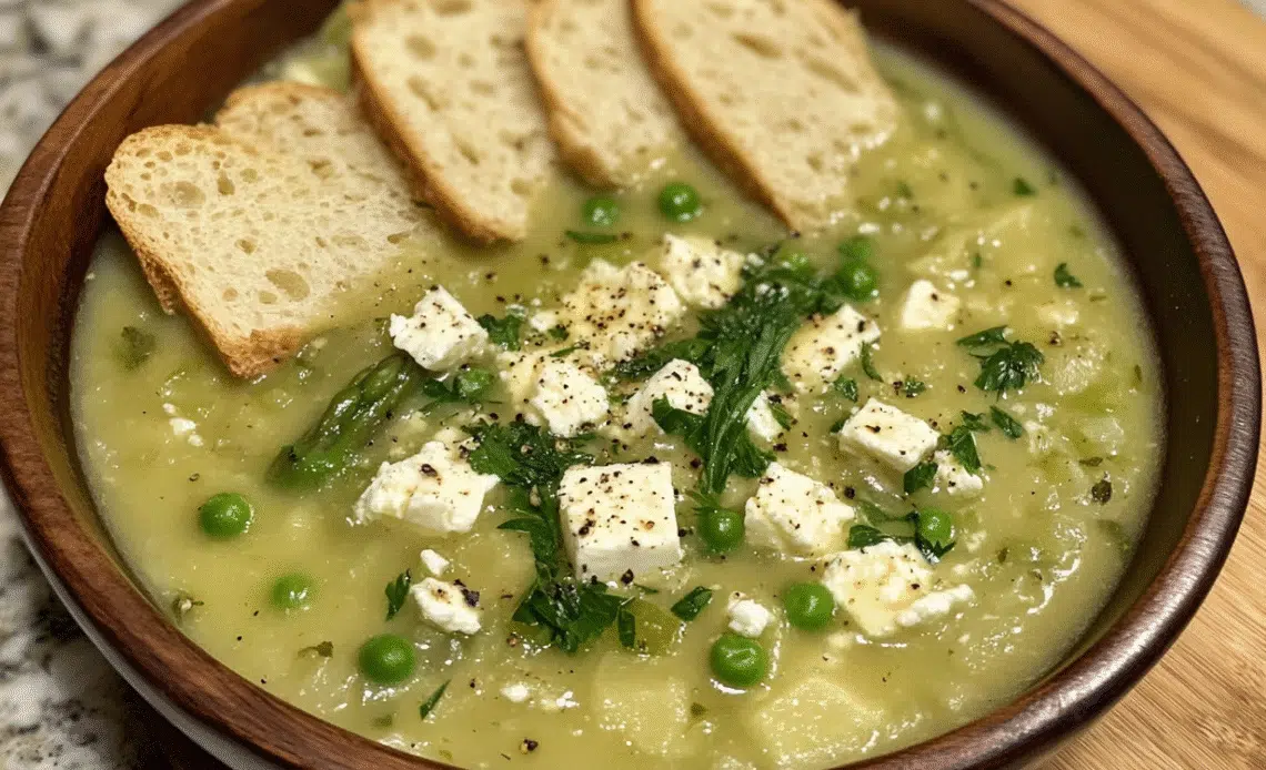 Baked Feta and Veggie Soup: Embrace Spring with This Vibrant Bowl