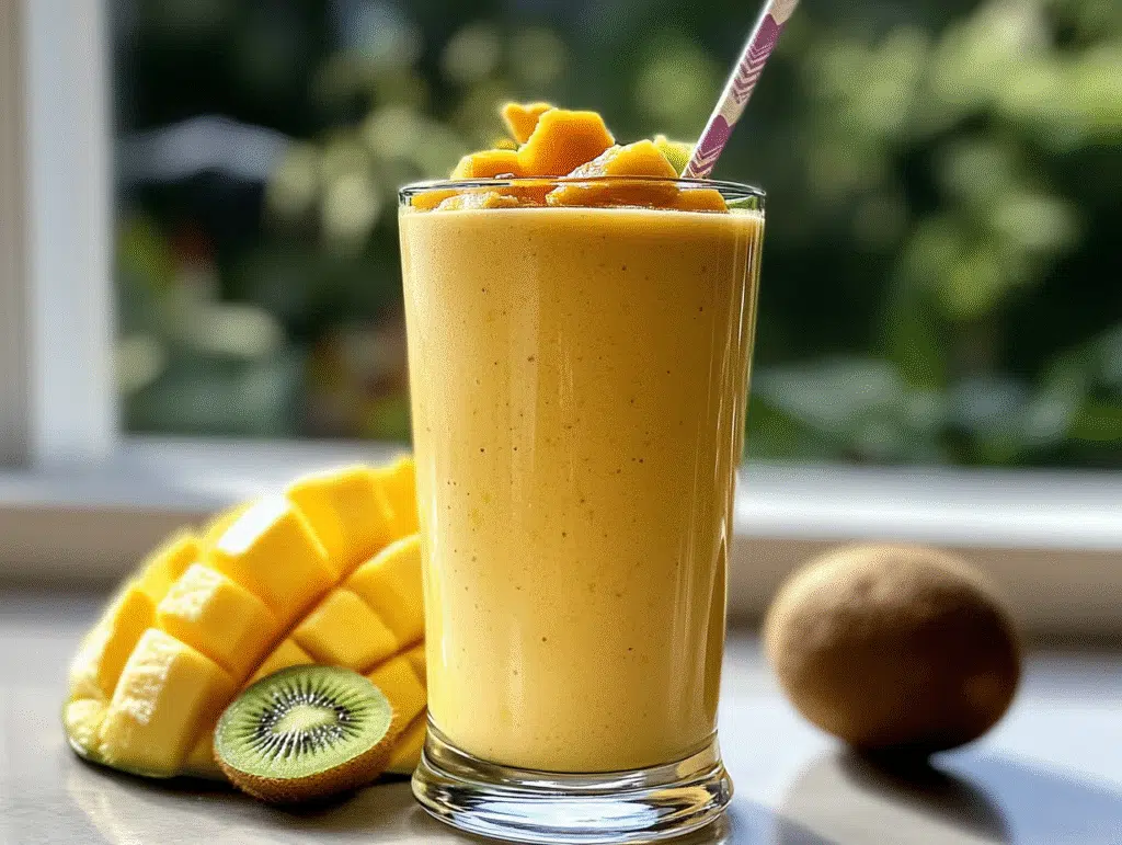 Tropical Gut-Healthy Smoothie: The Ultimate Digestive Support Elixir!