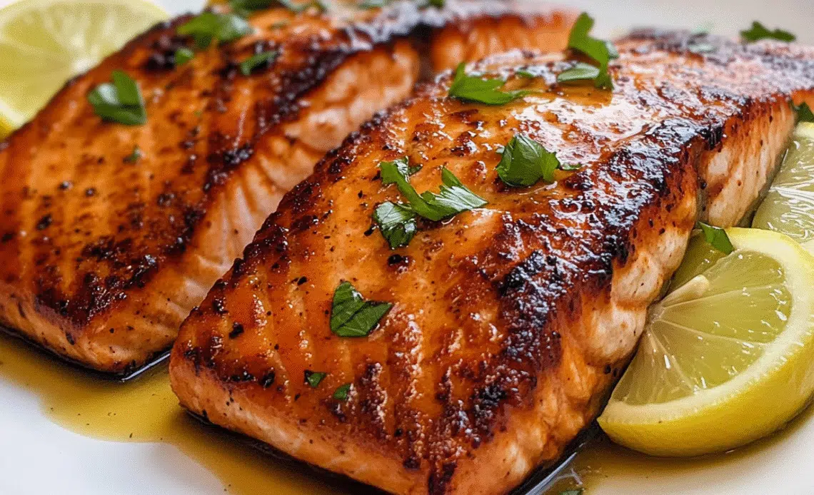 Hearty Healthy Miso-Maple Salmon