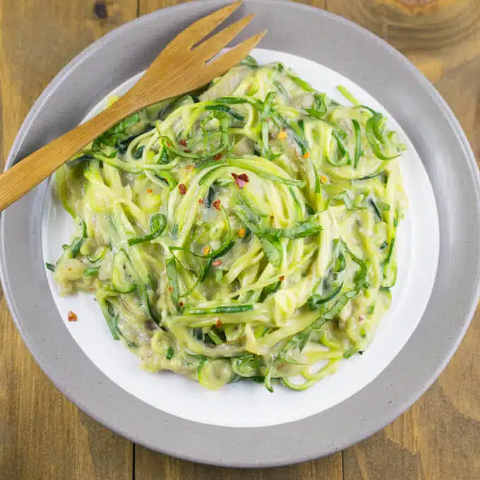 Creamy Zucchini Spaghetti