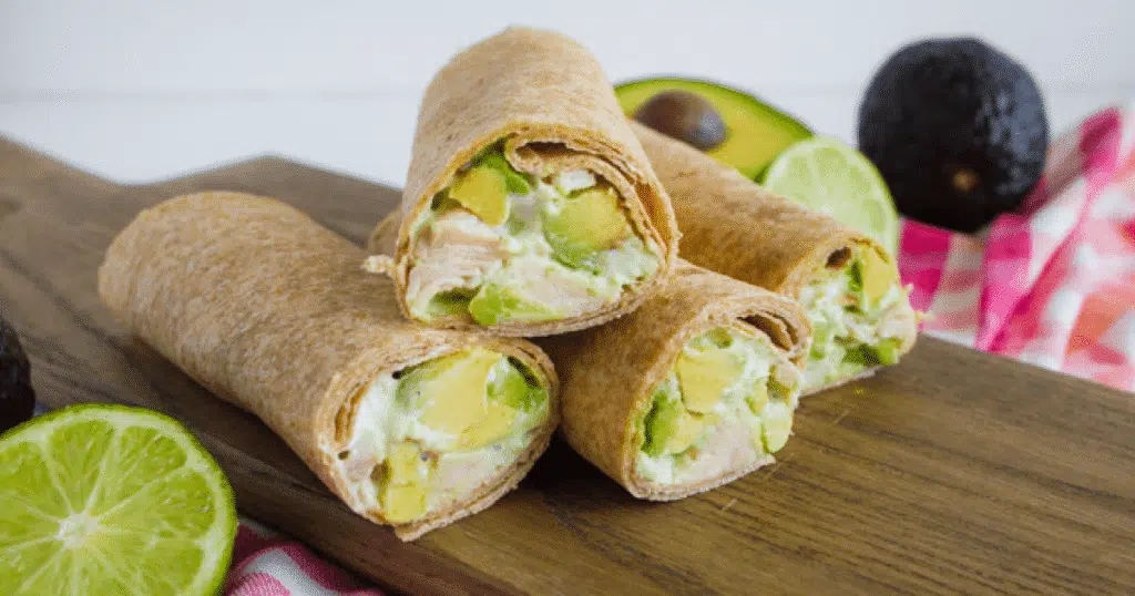 Turmeric Chicken & Avocado Wraps