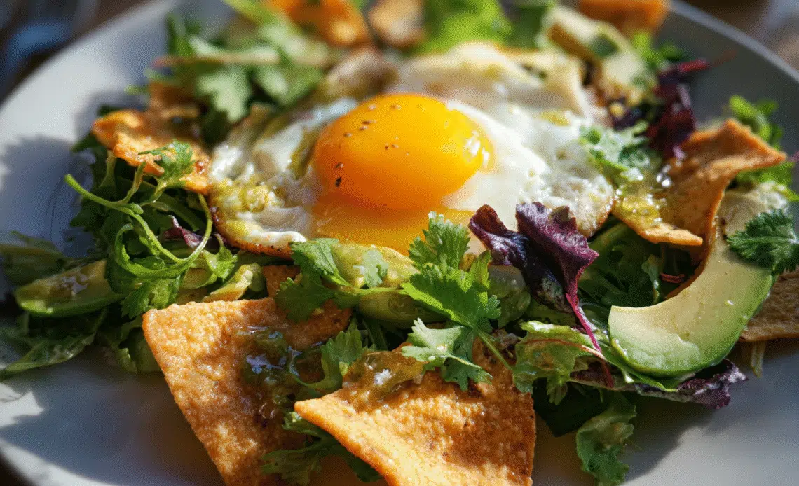 Breakfast Salad with Egg & Salsa Verde Vinaigrette: A Healthy Start to Your Day