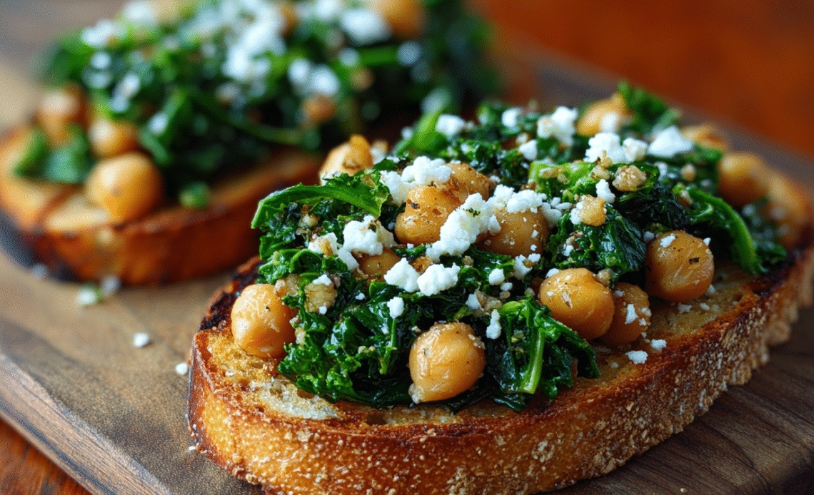 Chickpea & Kale Toast: A Wholesome Delight