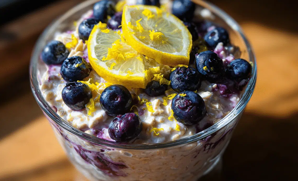 Savory Start Your Day with Lemon-Blueberry Overnight Oats