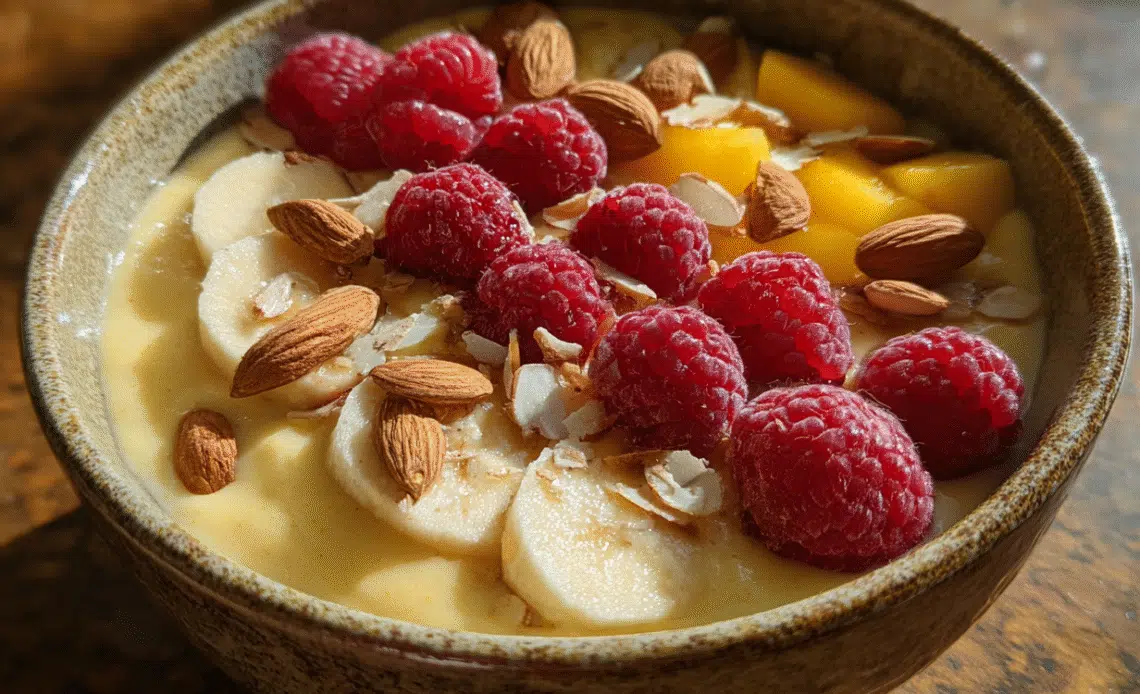 Mango-Almond Smoothie Bowl: A Tropical Treat for Any Time of Year