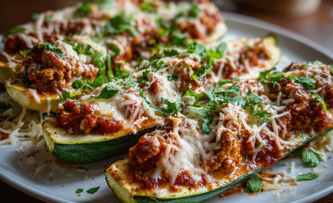 Keto Chicken Parmesan Zucchini Boats: A Flavorful Twist on a Classic