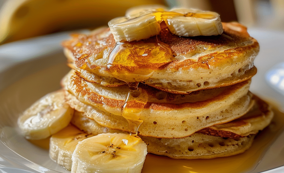 2 Ingredient Banana Pancakes