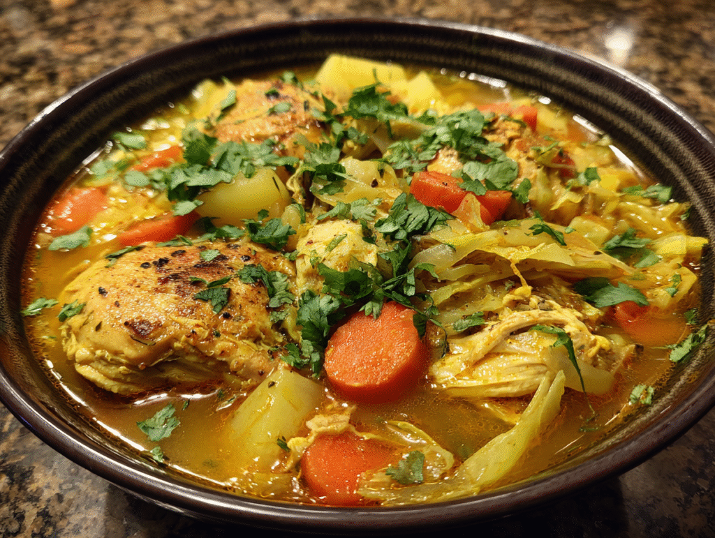 Curried Chicken and Cabbage Soup: A Warming, Anti-Inflammatory Meal