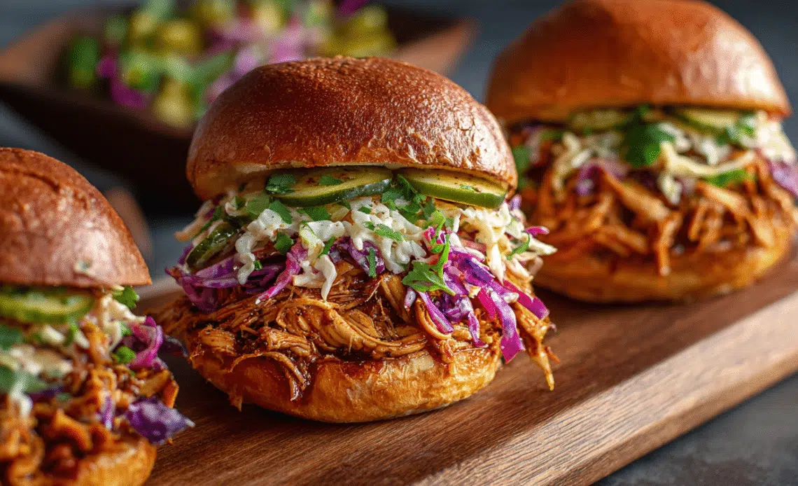 Pulled Chicken Sandwiches
