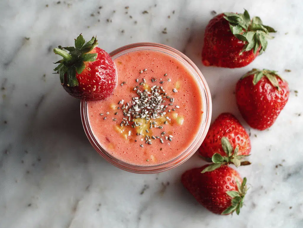 Strawberry-Mango Chia Seed Smoothie: Your Perfect Sugar-Free Breakfast