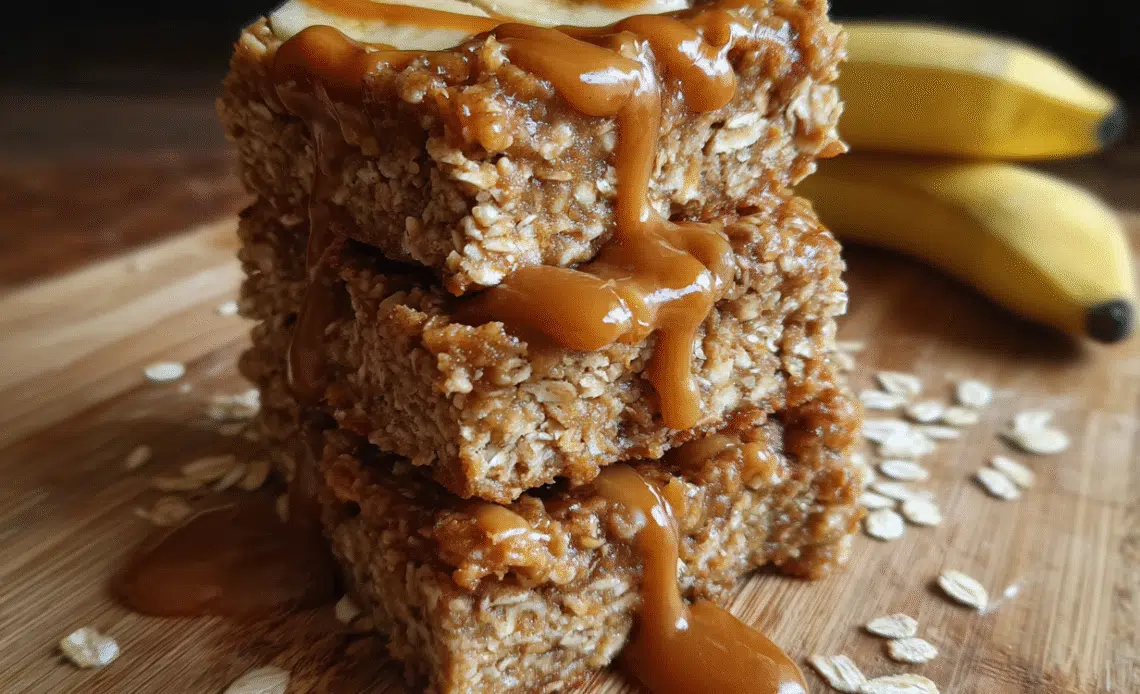 Amazing High-Protein Bars with Peanut Butter & Banana