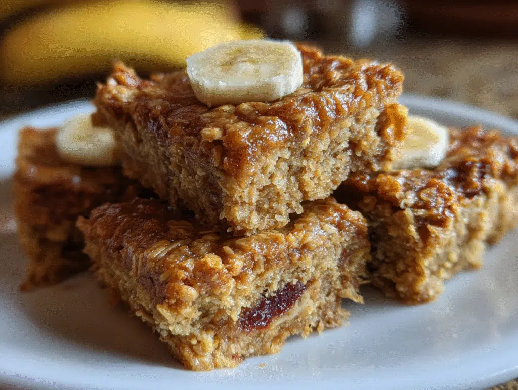 Amazing High-Protein Bars with Peanut Butter & Banana