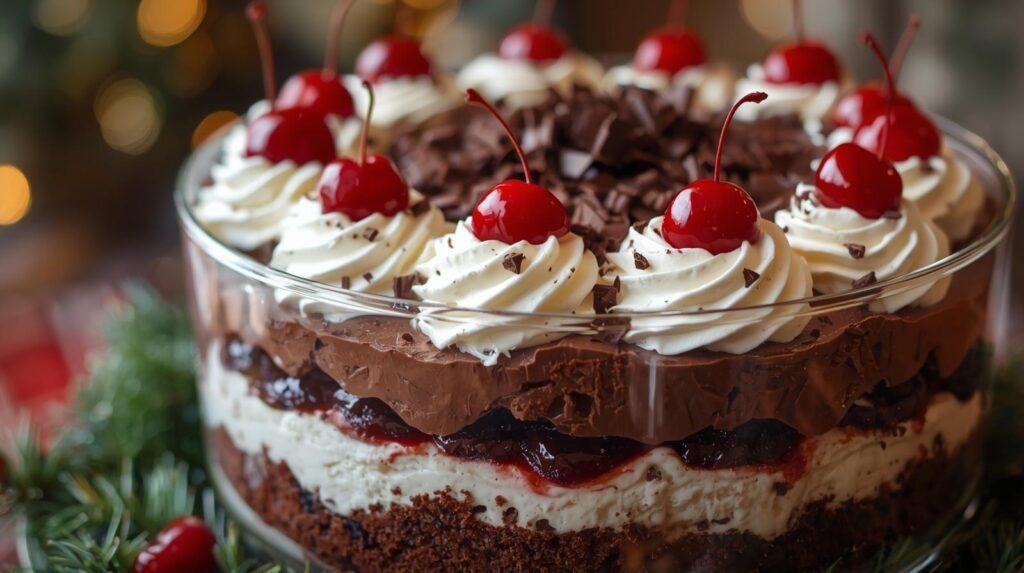 A Healthier Black Forest Trifle for Christmas: A Festive Sugar-Conscious Dessert