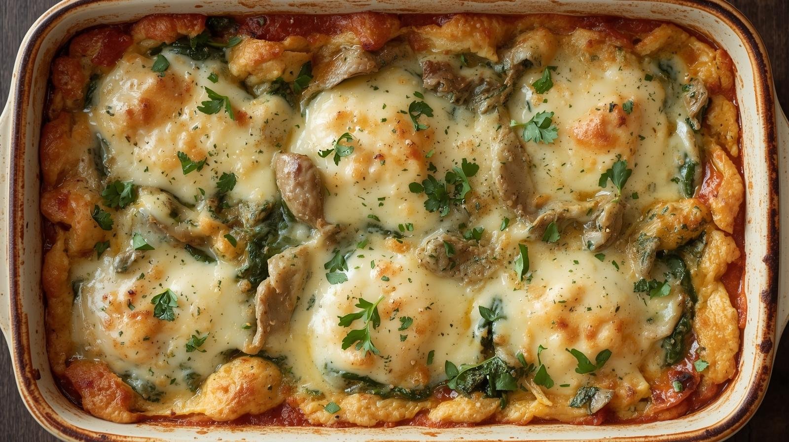 Cheesy Italian Spinach Bake: A Wholesome and Flavor-Packed Dish - Sugar ...