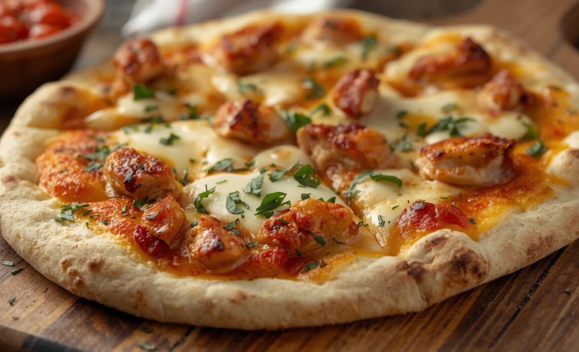 Chicken Pizza Naan Recipe