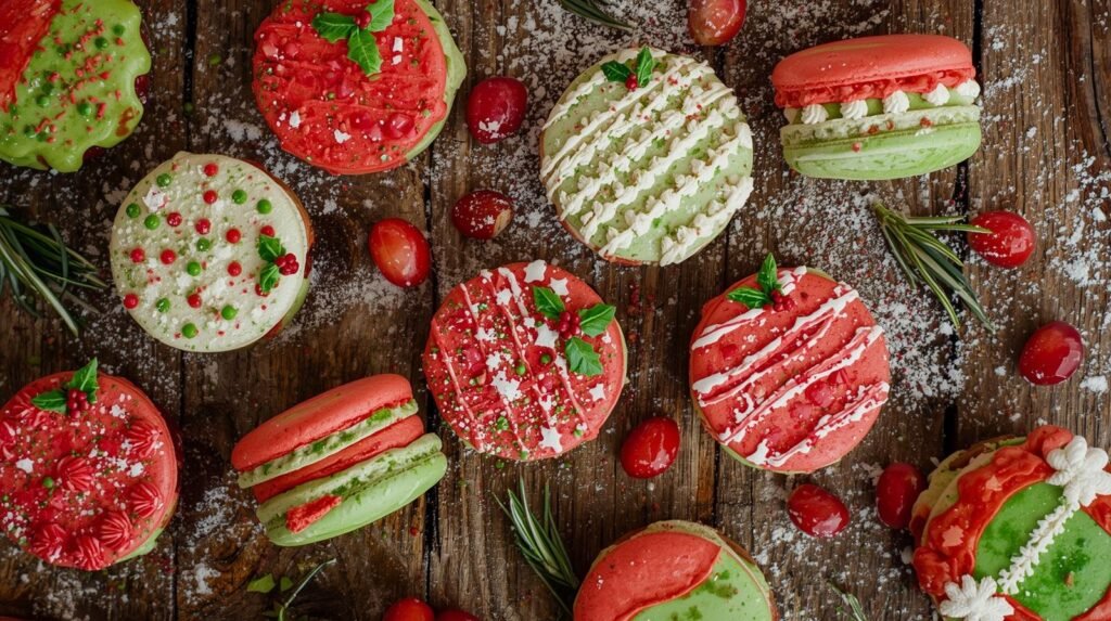 Christmas Tree Cake Macarons: A Healthier Holiday Delight