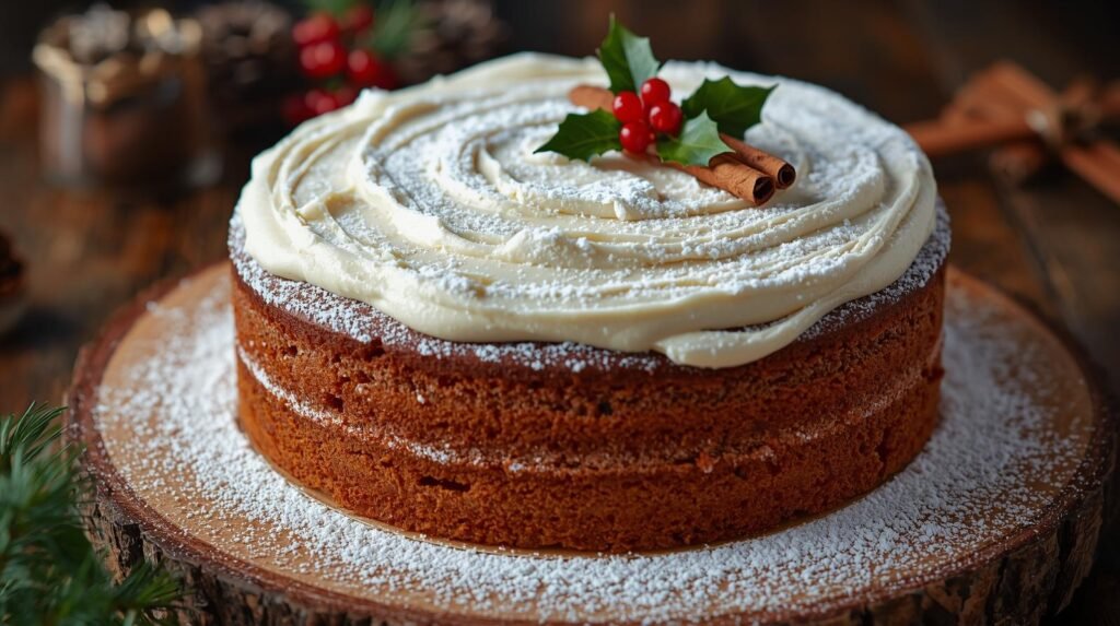 Christmas Spice Cake with Eggnog Buttercream: A Festive Masterpiece